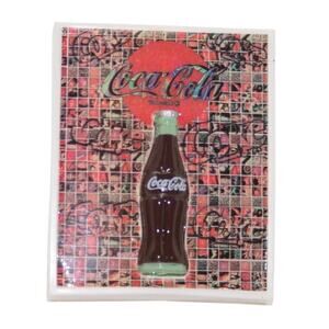 Vintage 1997 Coca-Cola Bottle 3D Framed Image as a Fridge Magnet 2 3/4"x2 1/4"